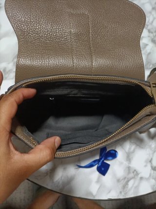 Bolso de mano elegante fiesta marrón y dorado