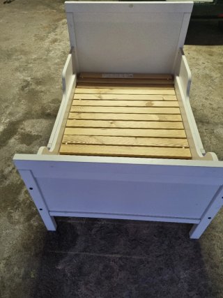 Cama extensible IKEA SUNDVIK blanca 80x200+COLCHÓN