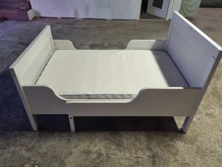 Cama extensible IKEA SUNDVIK blanca 80x200+COLCHÓN