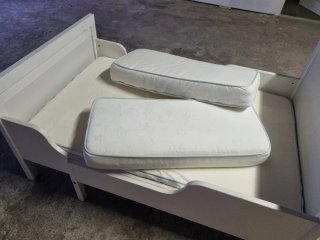 Cama extensible IKEA SUNDVIK blanca 80x200+COLCHÓN