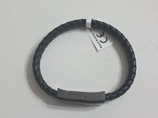 Pulsera Cargador Lightning Negra