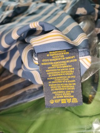 Camisa Ralph Lauren Talla M Rayas Azul/Oro