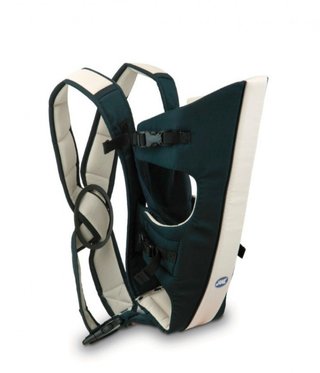 Mochila Porta Bebé Jane Azul/Crema