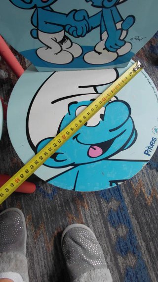 Mesa y 2 Sillas Infantiles Pitufos