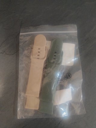 2 Correas Deportivas Reloj Beige y Verde Oliva