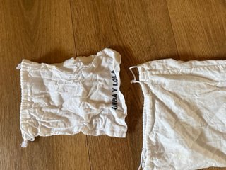 2 Bolsas Guardapolvos Bimba y Lola Blancas