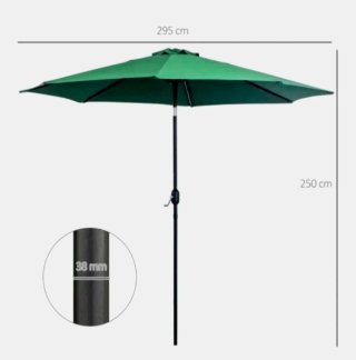 Parasol terraza/jardín verde