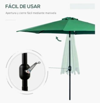 Parasol terraza/jardín verde