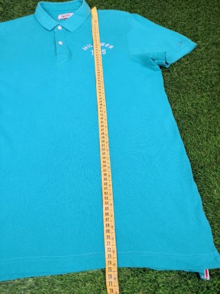 Polo Hilfiger Denim Azul Turquesa / Aguamarina XL