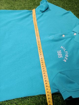 Polo Hilfiger Denim Azul Turquesa / Aguamarina XL