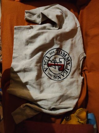 Sudadera Tommy Jeans Beige Logo Est. 1985
