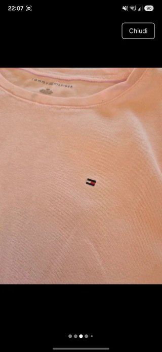 T-shirt Tommy Hilfiger rosa taglia M