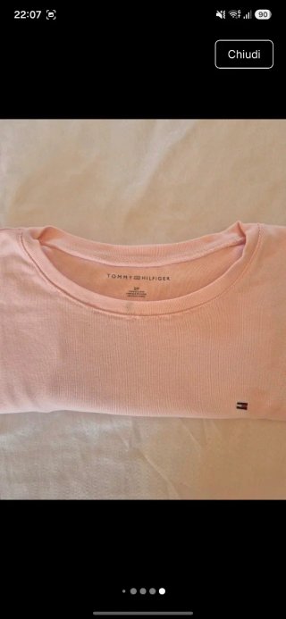 T-shirt Tommy Hilfiger rosa taglia M