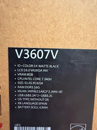 Portátil (NUEVO) ASUS V16 RTX 5050 | Intel Core i7