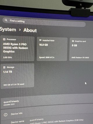 PC Gaming Ryzen 5 PRO 5655G  RX 6600 16GB RAM