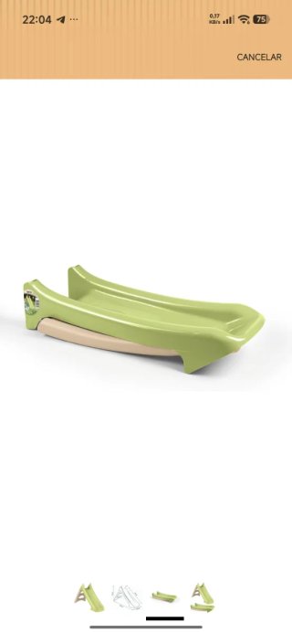 Tobogán Smoby infantil verde y azul
