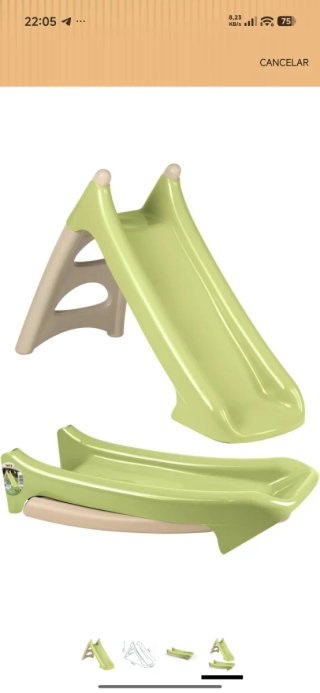 Tobogán Smoby infantil verde y azul