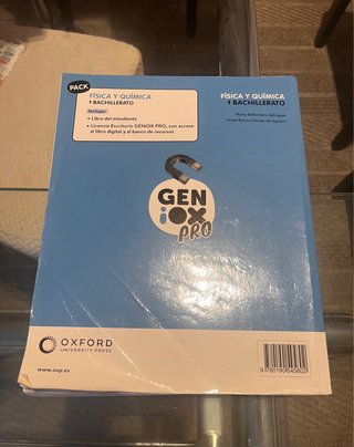 Física y Química 1 Bachillerato Ed. Oxford