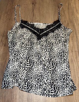 Top lencero animal print Easy Wear S con encaje