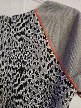 Vestido French Connection Negro y Gris
