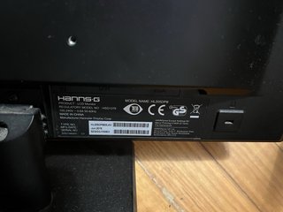 Monitores Asus y Hanns Negro