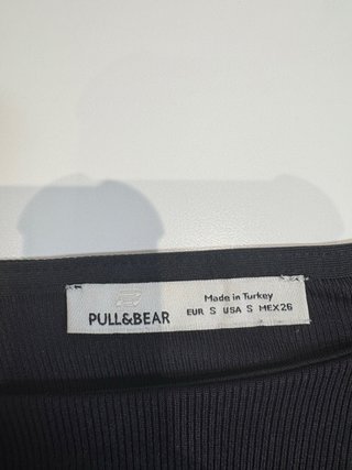 Top Negro Asimétrico Pull&Bear Talla S