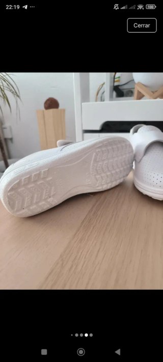 Zapatillas de trabajo blancas