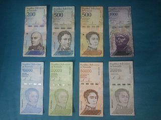 Lote 18 Billetes Venezuela Colección