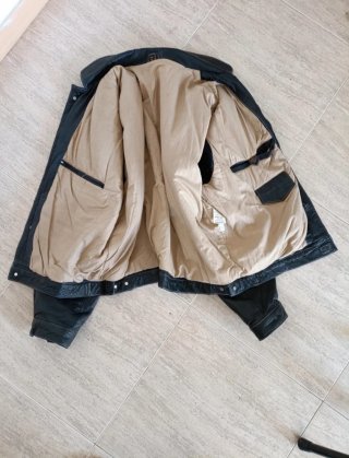 Vaquera tejana jean cuero auténtico oversized