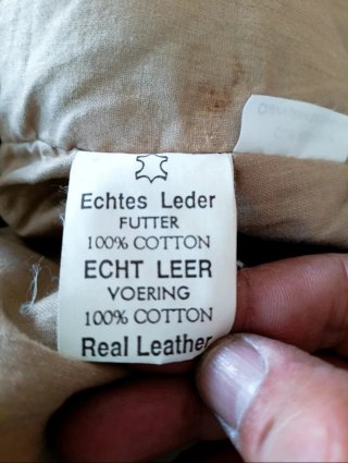 Vaquera tejana jean cuero auténtico oversized