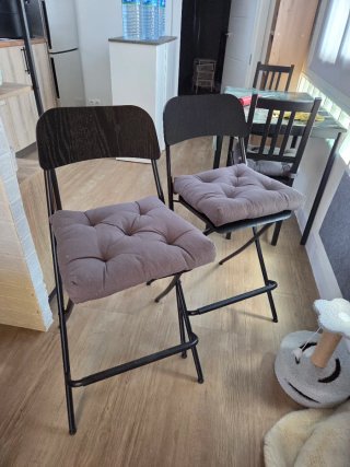 Sillas altas IKEA FRANKLIN negras