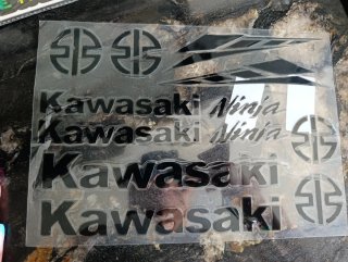 Vinilos Kawasaki Ninja negros