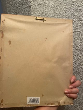 Cuadro religioso madera y papel