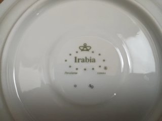 Vajilla Irabia Filo Oro Porcelana