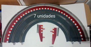 Curva Estándar SCX Pista Gris con Piano