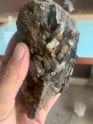 Lotto di minerali grezzi da miniera spagnola