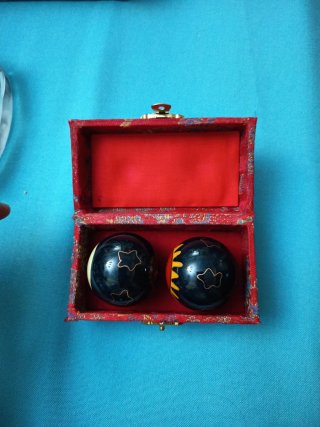 Bolas Baoding Vintage Sol y Luna con Caja
