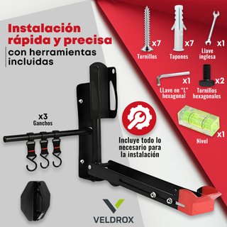 Soporte Bicicleta Pared Reforzado