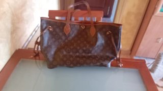 Bolso Louis Vuitton Marrón y Rojo
