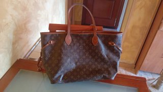 Bolso Louis Vuitton Marrón y Rojo