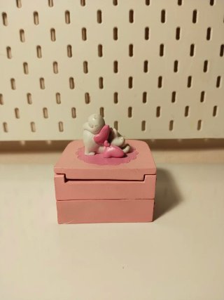 Cajita joyero gato rosa