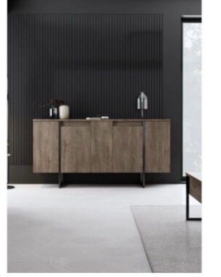 Aparador / Cómoda de salón/comedor madera y metal