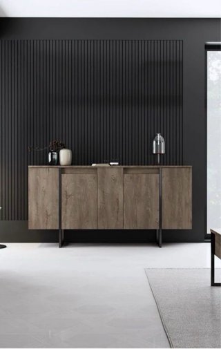 Aparador / Cómoda de salón/comedor madera y metal