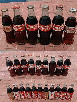 Gran lote Coca-Cola: 112 botellas para coleccionar
