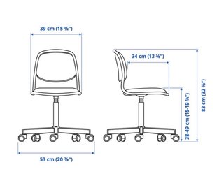 Silla Ikea rosa y blanca
