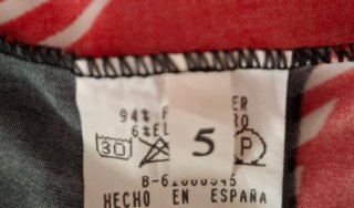 Vestido Hache de Inside,estampado círculos Talla S