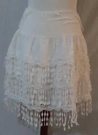 Falda Ibicenca Blanca Talla Única