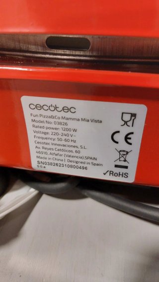 Horno Eléctrico Cecotec Fun Pizza
