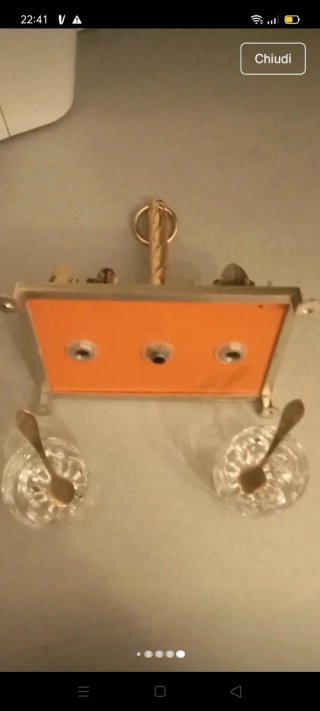Saliera e pepe vintage oro e cristallo