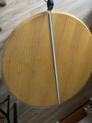 Mesa camilla redonda cristal 90cm